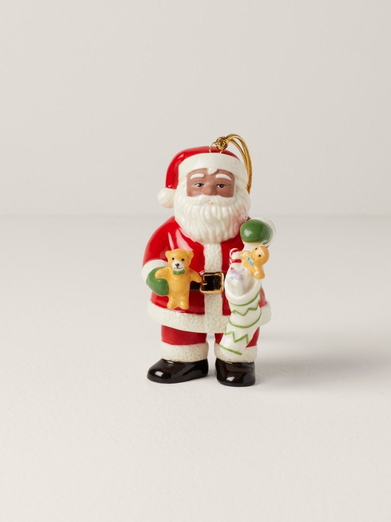 African American Santa Stocking Ornament