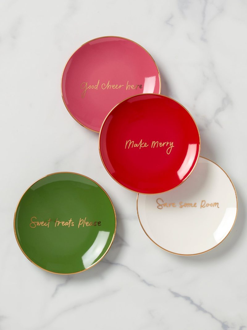 Be Jolly Color Tidbit Plates - Set of 4